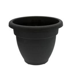 B&M Bell Pot Black Planter 35cm