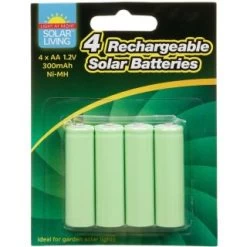 B&M Rechargeable Solar Batteries 4pk