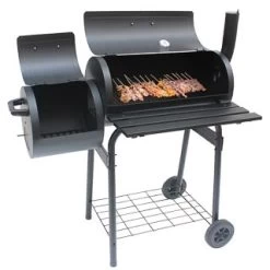 Alabama Steel Barrel Charcoal Smoker & BBQ