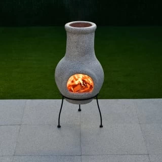 Rimini Clay Chiminea 70cm