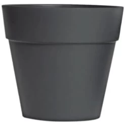 B&M Soho Pot Planter - Charcoal 28cm