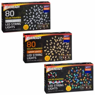 Eveready Solar Powered LED String Lights 80pk - Multicolour - Image 3