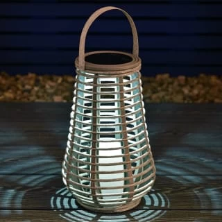 Solar Powered Lantern - Grey