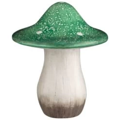 B&M Ceramic Mushroom Ornament - Green