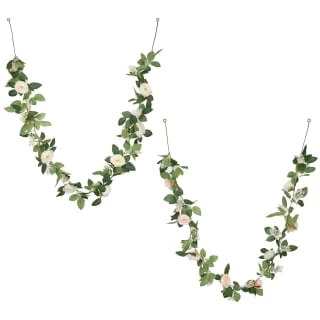 Artificial Rose Garland 180cm - Pink - Image 3