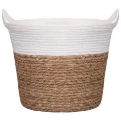 B&M Natural Planter Basket With Handles