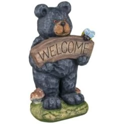 B&M Welcome Bear Garden Ornament