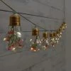 10 Solar Floral Lightbulb String Lights