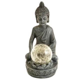 B&M Assorted Sitting Solar Buddha Garden Ornament - Image 3