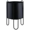 B&M New York Planter In Stand - Black