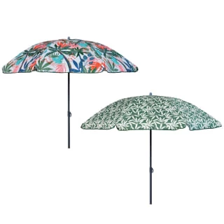 B&M Superbloom Sun Printed Parasol 1.8m - Leaf - Image 3