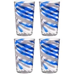 B&M Ocean Air Swirl Tumblers 4pk