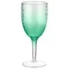 B&M Bloom Fade Wine Glass - Green