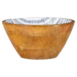 B&M Ocean Air Wooden Bowl - Stripes