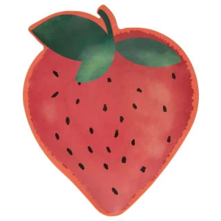 B&M Fruit Shaped Plate - Strawberry