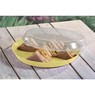 B&M Food Tray With Clear Lid - Yellow - Image 4