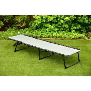 Dakota Premium 3 Position Folding Relaxer Bed - Grey - Image 4